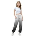 thumbnail image 1 of FAIWAD Boys Girls Gradient Sweatpants Elastic High Waist Athletic Jogger Pants Kids Cinch Bottom Pants Trendy Drawstring Loose Trousers, 1 of 8