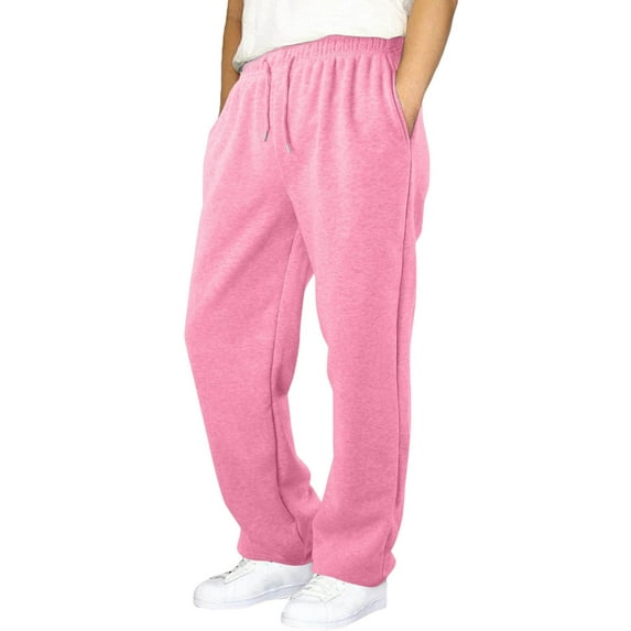 FAIWAD Boys Sweatpants Drawstring High Waist Athletic Workout Pants Kids Solid Color Loose Jogger Pants with Pockets