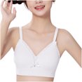 thumbnail image 1 of FAIWAD Bras for Girls Seamless Breathable Wireless Adjustable Straps Bralette Lace V Neck Cute Bow Everyday Underwear 14-18 Years, 1 of 9