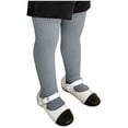 thumbnail image 1 of FAIWAD Cable Knit Tights for Girls Solid Color Footed Seamless Stockings Soft Stretchy School Leggings, 1 of 6