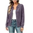thumbnail image 1 of FAIWAD Cardigan Sweaters for Women Collared Button Down Open Front Knit Cardigans Long Sleeve Casual Cardigans, 1 of 9