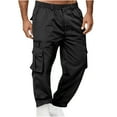 thumbnail image 1 of FAIWAD Cargo Pants for Men Elastic High Waist Thicken Jogger Pant with Multi-Pocket Casual Hiking Pants, 1 of 5
