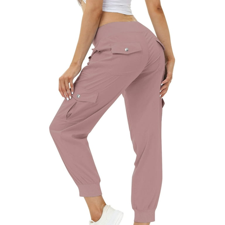 FAIWAD Cargo Pants for Women High Waist Elastic Butt Lifting