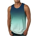 thumbnail image 1 of FAIWAD Casual Beach Tanks for Men Sleeveless Gradient Workout Vest Summer Casual Lightweight Athletic Tee Shirts, 1 of 4
