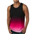 thumbnail image 1 of FAIWAD Casual Beach Tanks for Men Sleeveless Gradient Workout Vest Summer Casual Lightweight Athletic Tee Shirts, 1 of 4