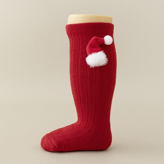 FAIWAD Christmas Socks for Girls Stretchy Knee High Socks Cute Over Knee Stockings Casual Tube Socks