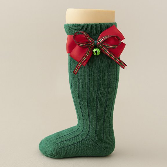 FAIWAD Christmas Socks for Girls Stretchy Knee High Socks Cute Over Knee Stockings Casual Tube Socks