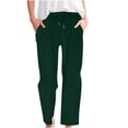 thumbnail image 1 of FAIWAD Corduroy Pants Women Comfy Elastic Waist Loose Pull On Pants with Pockets Dressy Casual Work Trousers, 1 of 7