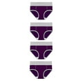 thumbnail image 1 of FAIWAD Cotton Underwear for Women Mid Rise Full Coverage Briefs Ladies Stretchy Comfy Panties 4 Pack, 1 of 3