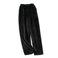 thumbnail image 1 of FAIWAD Flannel Pajama Pants for Women High Elastic Waist Wide Leg Plus Size Drawstring Trousers, 1 of 6