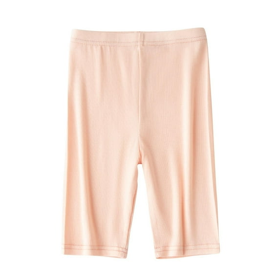 FAIWAD Girls Cotton Shorts High Waist Stretch Thin Short Leggings Kids Comfy Workout Yoga Dance Pants 3-13Y