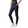 thumbnail image 1 of FAIWAD Girls' Leggings High Waisted Full Length Stretch Tights with Pockets Kids Workout Running Athletic Yoga Pants, 1 of 8
