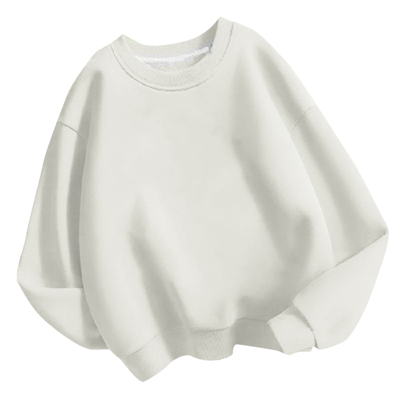 Girls Oversized Long Sleeve Sweatshirts Kids Trendy Crewneck Casual Pullover Tops 3-14 Years