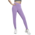 thumbnail image 1 of FAIWAD Girls Seamless Stretchy Leggings High Waisted Workout Gym Tights Solid Color Casual Sports Dance Activewear, 1 of 8