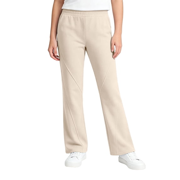 FAIWAD Girls Sweatpants Straight Leg Elastic Waist Comfy Pants Kids Workout Running Activewear