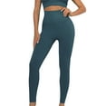 thumbnail image 1 of FAIWAD High Waist Yoga Pants for Women Solid Color Workout Running Stretchy Yoga Leggings, 1 of 5