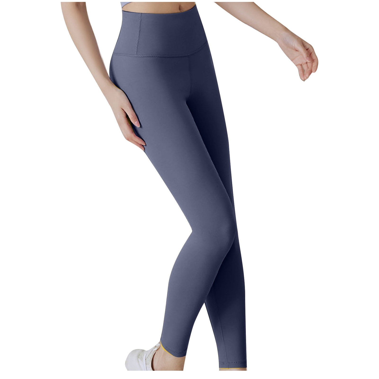 FAIWAD Short Leggings for Women High Waist Stretch Yoga Pants Butt Lift  Workout Joggers Trousers with Pockets (Medium, Blue) 