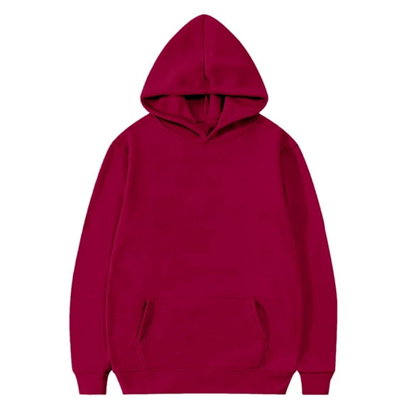 FAIWAD Hoodies for Teen Girls Boys Cute Oversized Trendy Long Sleeve Hooded Kids Casual Plain Sweatshirts Unisex Clothes