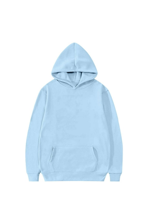 Hoodies for Teen Girls Boys Cute Oversized Trendy Long Sleeve Hooded Kids Casual Plain Sweatshirts Unisex Clothes