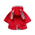 thumbnail image 1 of FAIWAD Infant Girls Winter Warm Thick Coat Cape Cloak Button Bunny Ear Hooded Jacket Snowsuit for Girls 3-24M, 1 of 3