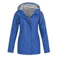 thumbnail image 1 of FAIWAD Jackets for Women Waterproof Lightweight Lined Zip up Hooded Raincoat Outdoor Travel Hiking Windbreaker, 1 of 7