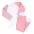 thumbnail image 1 of FAIWAD Kids Girls Boys 2 Piece Sweatsuit Kids Color Block Sweatshirt and Pants Fall Winter Casual Set, 1 of 7