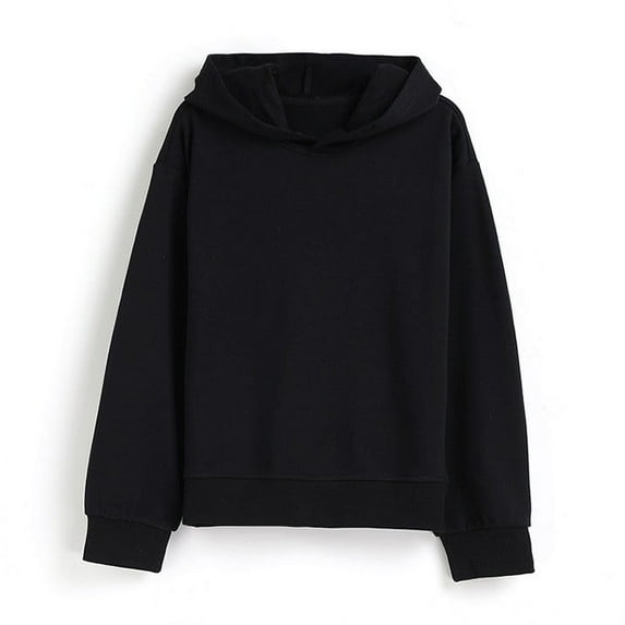 FAIWAD Kids Hoodies Sweatshirts Boys Girls Plain Crew Neck Pullover Solid Color Thin Casual Active Sports Tops