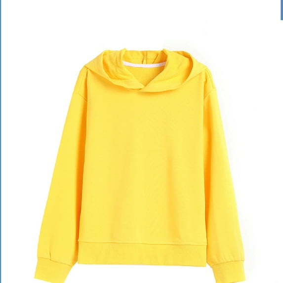 FAIWAD Kids Hoodies Sweatshirts Boys Girls Plain Crew Neck Pullover Solid Color Thin Casual Active Sports Tops