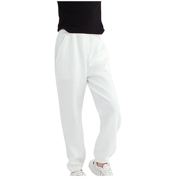 FAIWAD Kids Unisex Jogger Sweatpants Basic Drawstring Elastic Waist Casual Pants for Boys or Girls