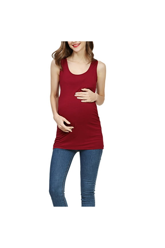 Maternity Clothing for Women Sleeveless Slim Stretchy Vest Women Clothes Fashion