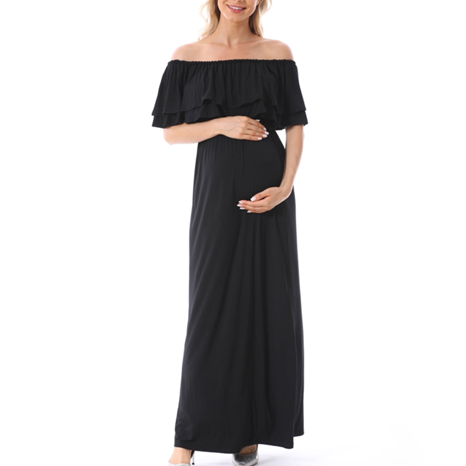 chinese dress ladies Maternity and Breastfeeding Maxi Linen Dress