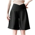 thumbnail image 1 of FAIWAD Maternity Shorts with Pockets Over Belly Pregnancy Lounge Active Workout Running Short Pants, 1 of 4