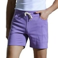 thumbnail image 1 of FAIWAD Men Running Shorts Cotton Lightweight Elastic Waisted Drawstring Athletic Workout Shorts Summer Outfit, 1 of 7