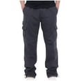 thumbnail image 1 of FAIWAD Men's Cargo Pants Stretch Elastic Waist Sports Trousers Loose Lightweight Cargo Pants with Pockets, 1 of 4