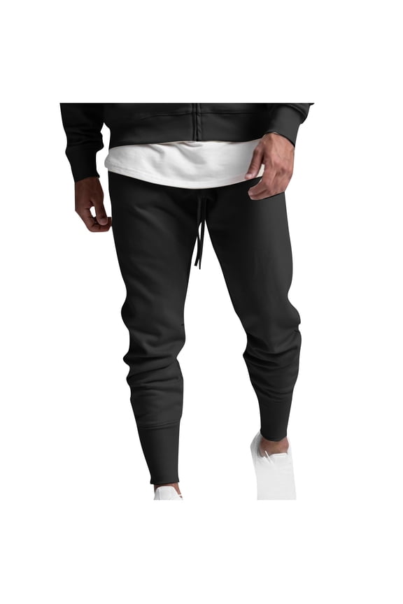 Men's Lightweight Sweatpants Drawstring Elastic Waist Pants Slim Joggers Workout Pants for Gym Running