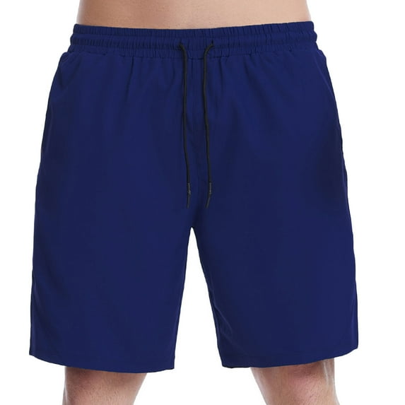 FAIWAD Men's Shorts Casual Summer Solid Color Sports Shorts Quick Dry Breathable Straight Leg Shorts