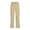 thumbnail image 1 of FAIWAD Mens Cargo Pants Drawstring Joggers Sweatpants Workout Casual Plus Size Long Trousers, 1 of 5