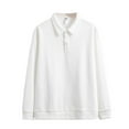 thumbnail image 1 of FAIWAD Mens Long Sleeve Shirts Casual Button Up Lapel Pullover Fall Winter Golf Work Shirts, 1 of 6