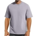 thumbnail image 1 of FAIWAD Mens T-Shirt Casual Basic Short Sleeve Crew Neck Plain Tops Summer Sports Athletic Tshirts, 1 of 4