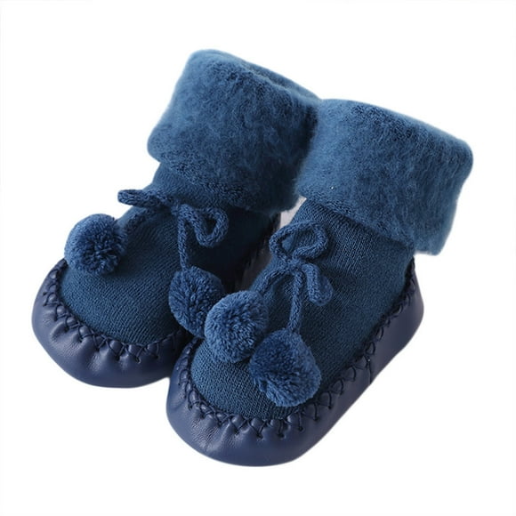 Newborn Baby Booties Sock Shoes Boys Girls Infant Crochet Cozy Indoor Walking Shoes