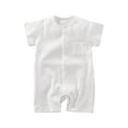 thumbnail image 1 of FAIWAD Newborn Baby Boys Girls Short Sleeve Cotton Romper Unisex Infant Snaps Breathable Comfy Bodysuit Toddler Clothes, 1 of 4