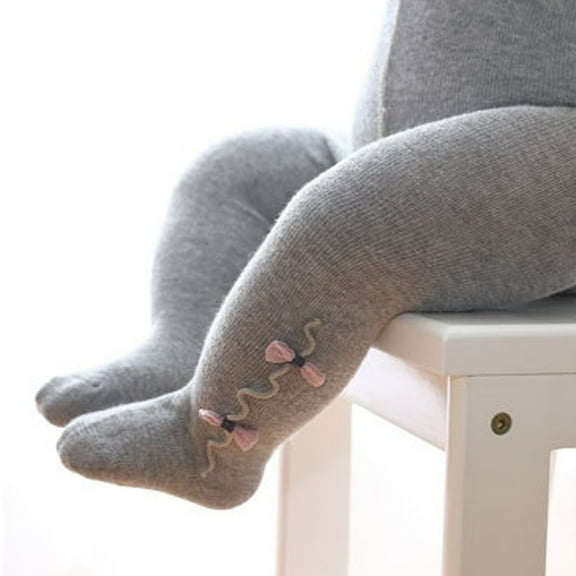FAIWAD Newborn Baby Girls Cotton Tights Infant Bowknot Soft Knit Stockings Stretchy Daily Pantyhose