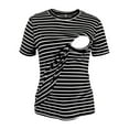 thumbnail image 1 of FAIWAD Nursing Shirts for Breastfeeding Pregnant Short Sleeve Pullover Maternity Clothing for Women, 1 of 9