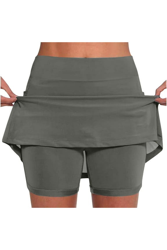 Quick Dry Athletic Skorts for Women Golf Tennis Mini Skirt High Waisted Stretch Summer Skirts with Inner Shorts