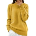thumbnail image 1 of FAIWAD Ribbed Knit Sweaters Long Sleeve Loose Casual Pullover Sweater Solid Color Round Neck Knitted Tops, 1 of 6