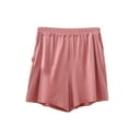 thumbnail image 1 of FAIWAD Shorts for Womens Elastic Waist Solid Color Breathable Short Pants Summer Beach Lounge Shorts, 1 of 7