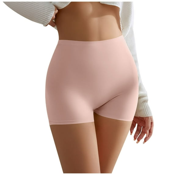 FAIWAD Soft Shorts Pants for Womens Seamless High Waist Solid Color Underwear Stretch Short Trousers