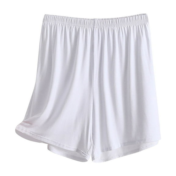 FAIWAD Summer Cotton Shorts for Women Elastic High Waist Stretch Loungewear Shorts Comfy Workout Going Out Shorts