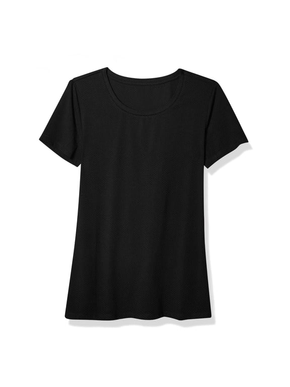 Summer Tops for Women Men Crew Neck Short Sleeve T Shirt Unisex Quick-Drying Loose Outdoor Sport Tees