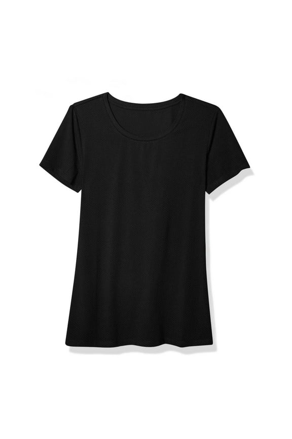 Summer Tops for Women Men Crew Neck Short Sleeve T Shirt Unisex Quick-Drying Loose Outdoor Sport Tees